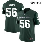 Youth Michigan State Spartans NCAA #56 Matt Carrick Green NIL 2022 Authentic Nike Stitched College Football Jersey HH32I16WO